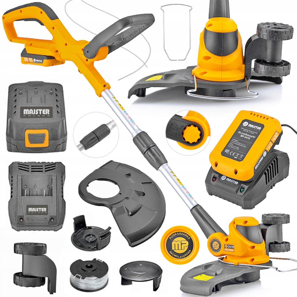 Podkaszarka Akumulatorowa Kosa Ogrodowa Wykaszarka Do Trawy Głowica MP0418