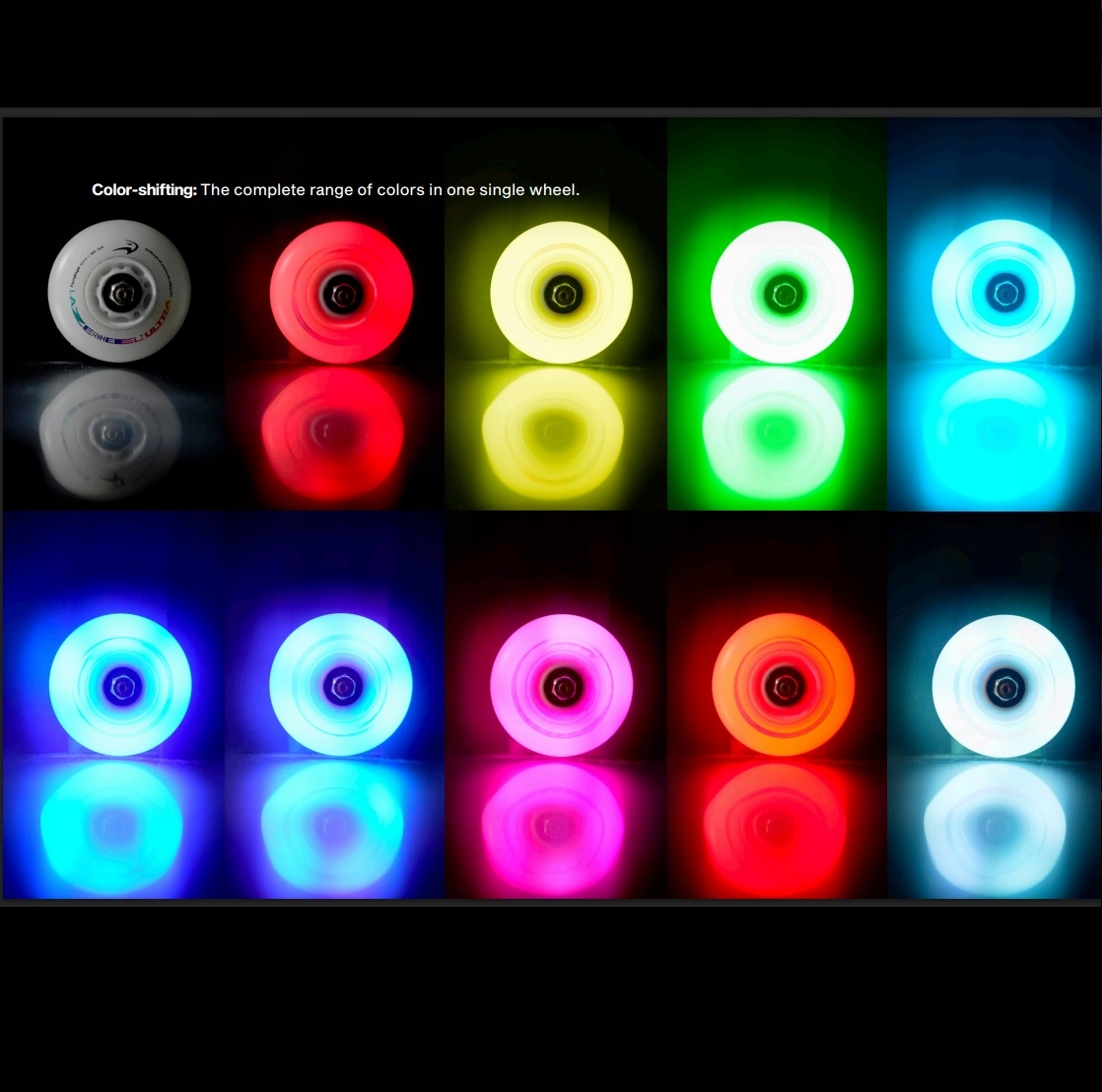 Led Kółka do Rolek Flying Eagle Lazerwheelz Ultra Color-Shifting 110 mm/88A