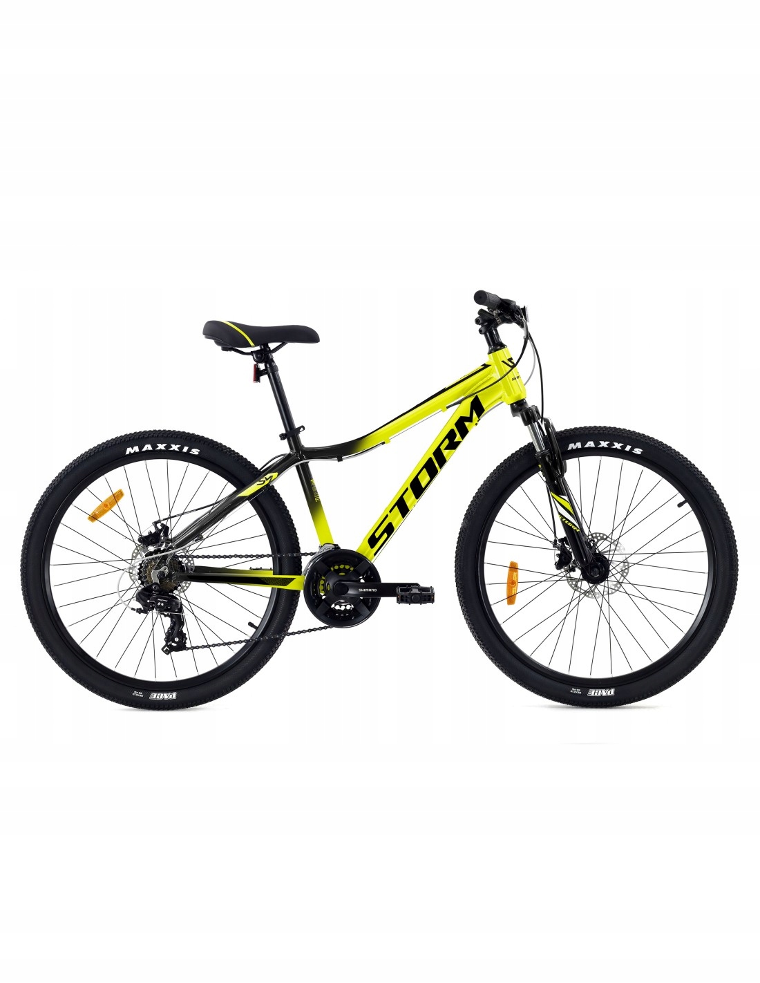 Rower Storm Racer 26 2HD hydraulika żółty/czarny 15