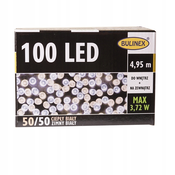 

Zewnętrzne i wewn lampki 100 Led ciepły i zimny