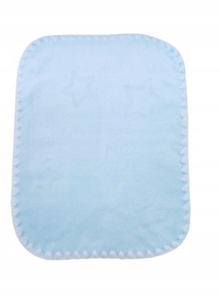 KOCYK dla LALKI niebieski PUSZYSTY, GWIAZDKI