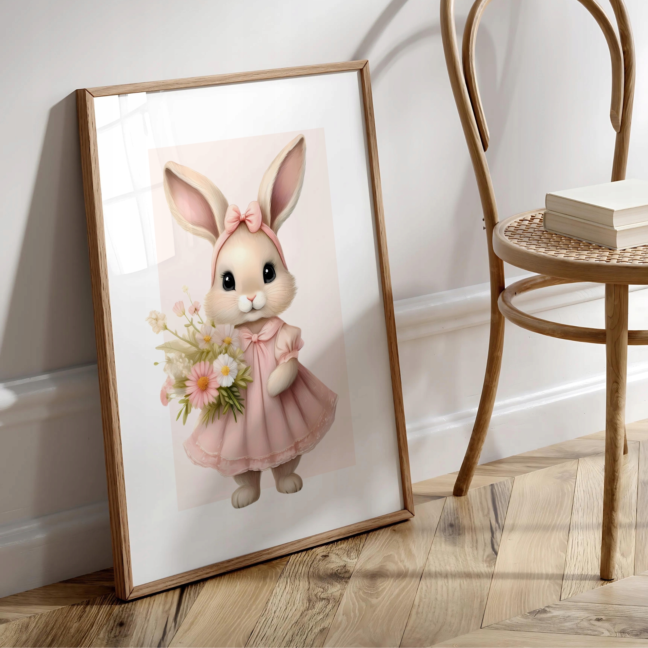 OBRAZKI DO POKOJU DZIECIĘCEGO DZIEWCZYNKI ZESTAW PLAKATY A3 KRÓLICZKI Bohater / Bajka Inny