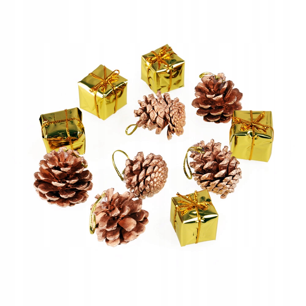 

Ozdoby choinkowe bombki szyszki prezenciki mix