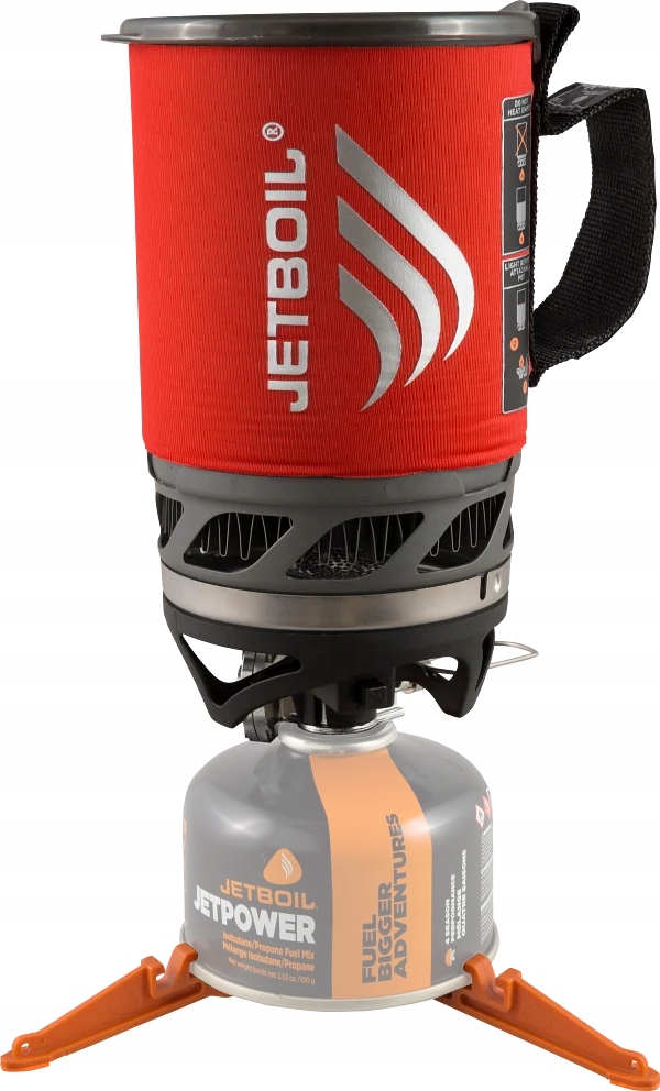 Turistický plynový vařič Jetboil MicroMo 0,8 L. Tamale červený