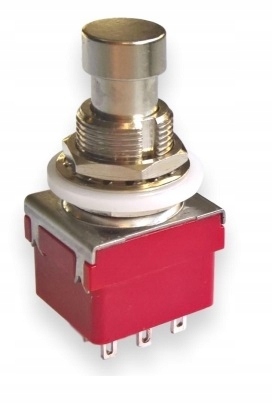 Przełącznik Footswitch 3PDT Red, true bypass