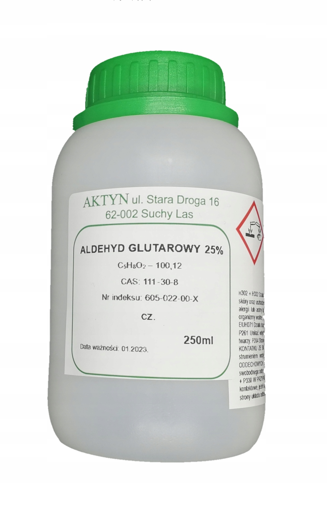 

Aldehyd Glutarowy 25% 250ml.
