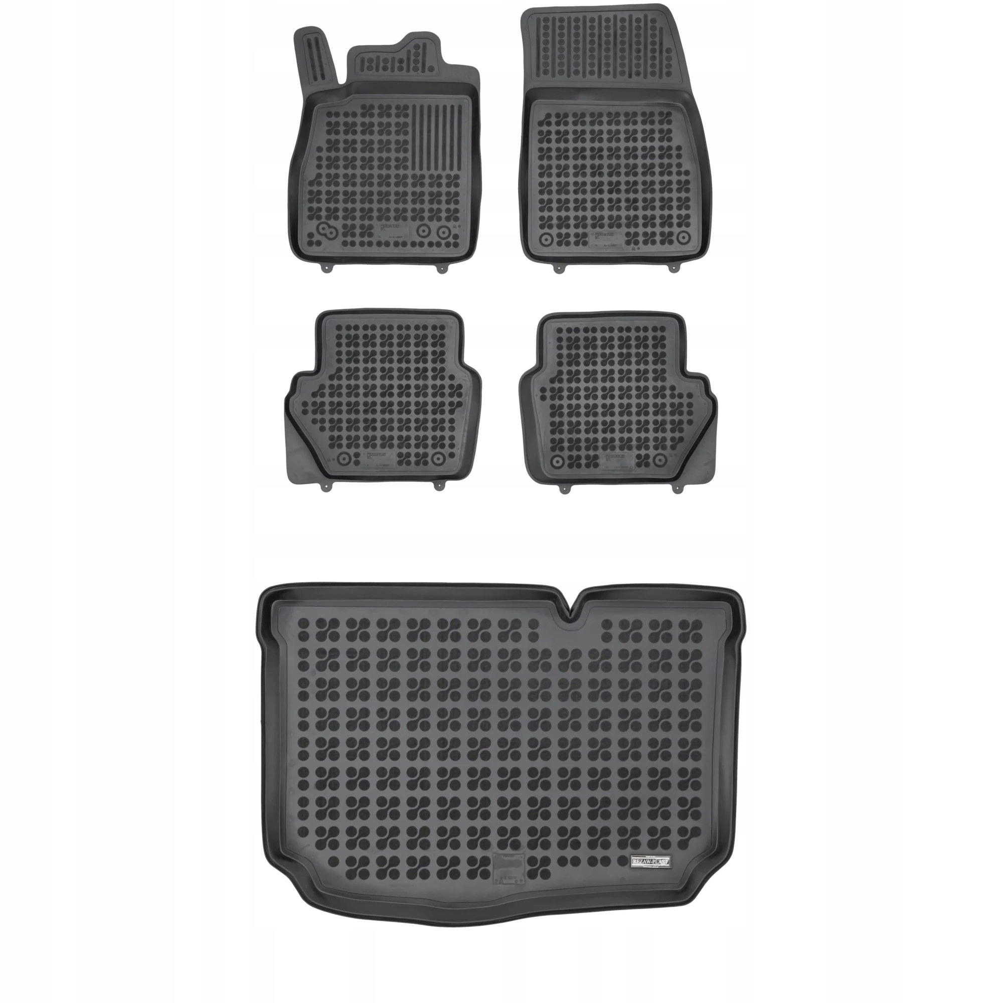 Gumová sada koberčekov a rohoží pre Ford Fiesta VII 2017-2023 2 osôb