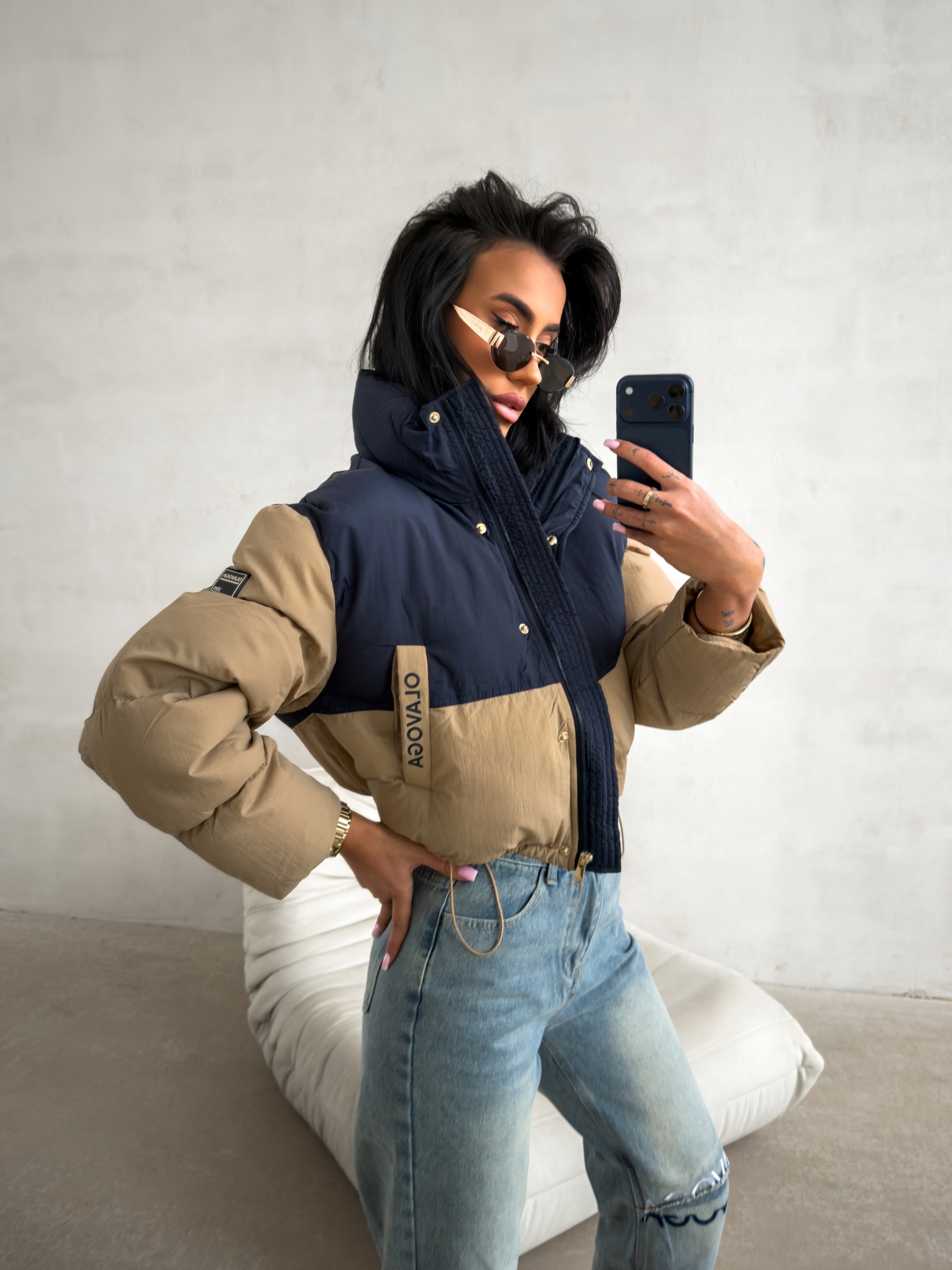 Dámská Bunda Kiar Olavoga, Tmavě Modrá