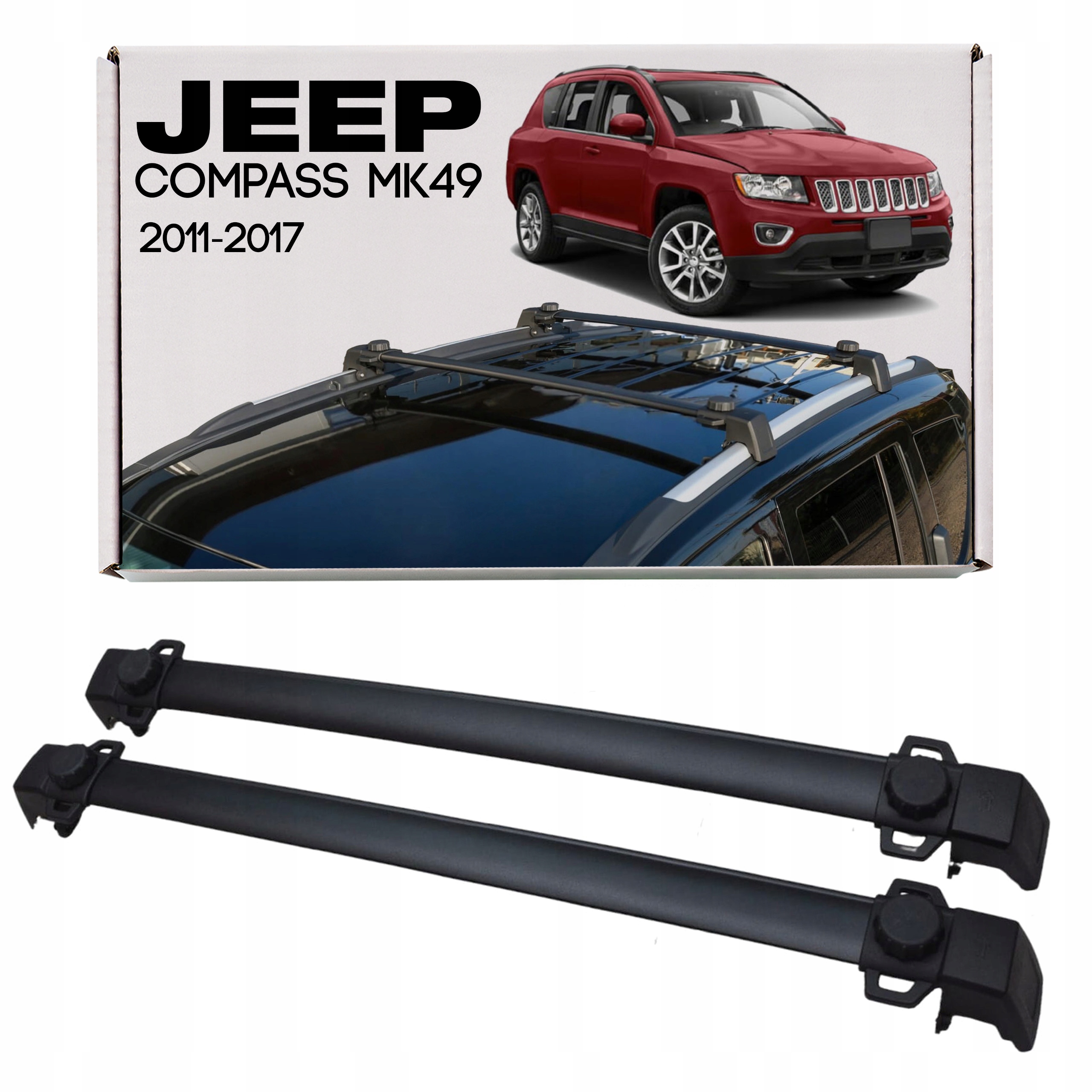 Jeep Compass I 2011-2017 Po Facelifte Strešné Nosiče Štýl Oem