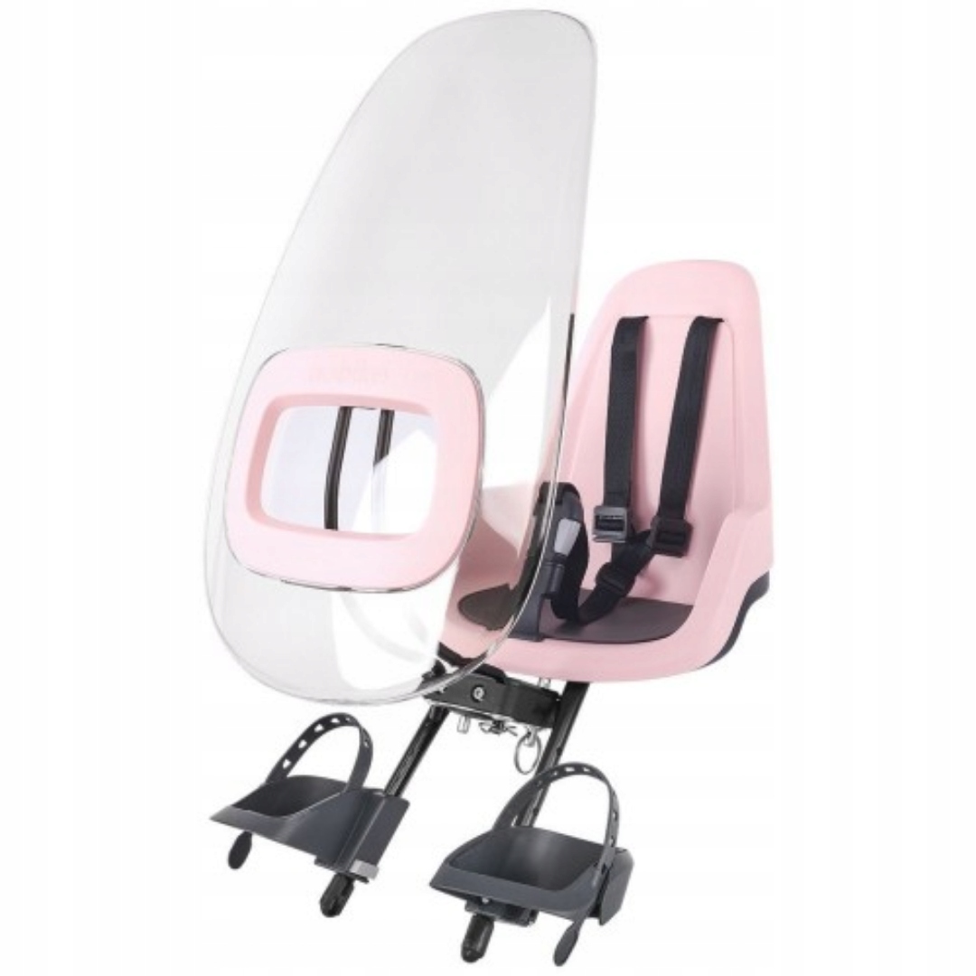 FOTELIK ROWEROWY BOBIKE GO MINI Pink + Osłona 15kg