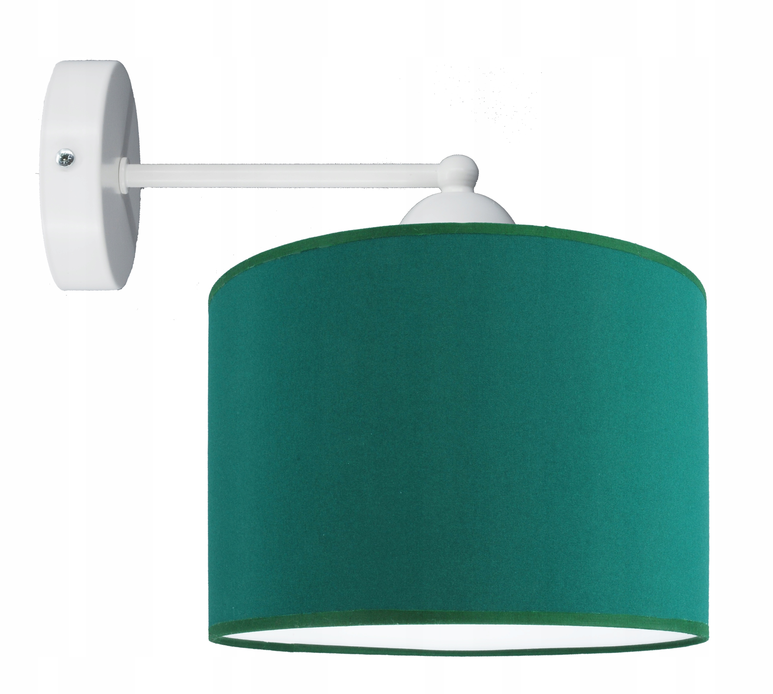 Moderní lampa Kinkiet, nástěnné stínítko 20 cm, lahvově zelená barva, zelená Led