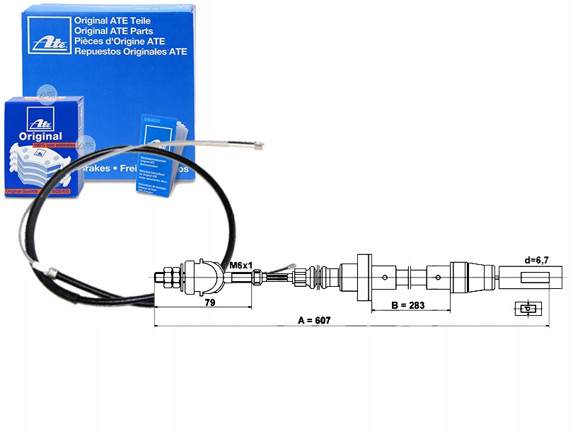 ATE LINKA SPRZĘGŁA VW POLO POLO CLASSIC 1.0/1.3 10