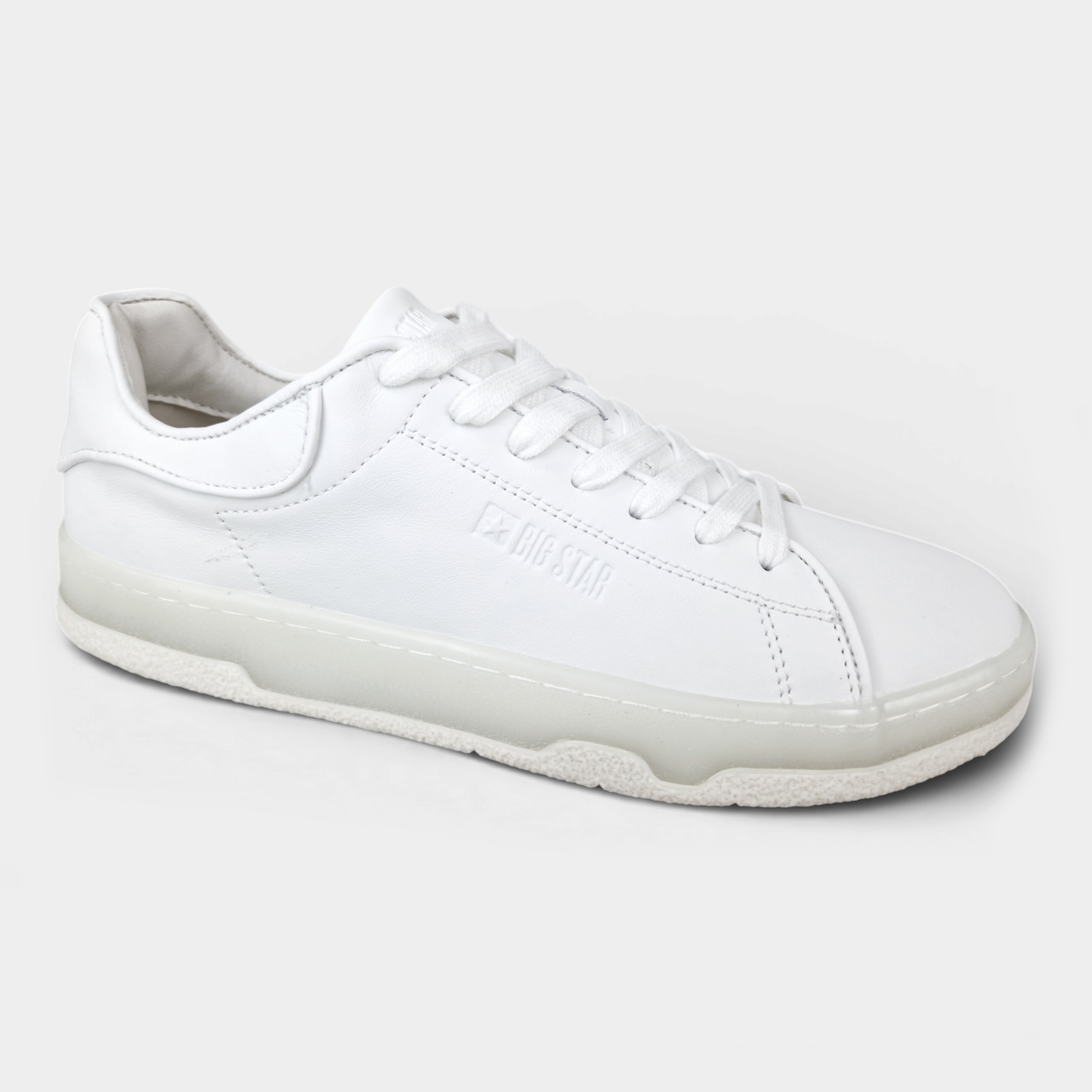 Trampki Damskie Buty Sportowe Big Star Sneakersy Białe Skórzane NN274517 39