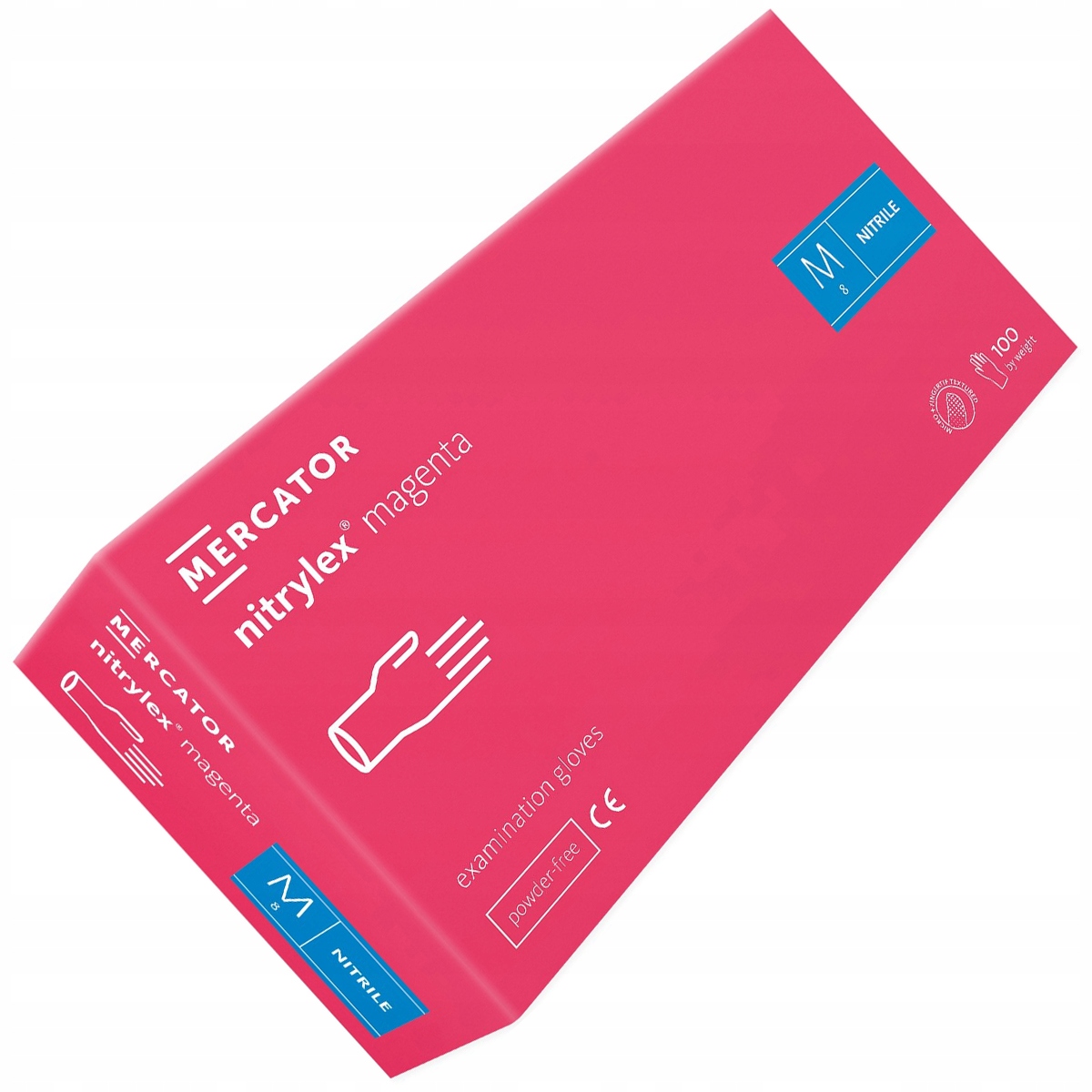 

Rękawice rękawiczki Nitrylowe Różowe Magenta M