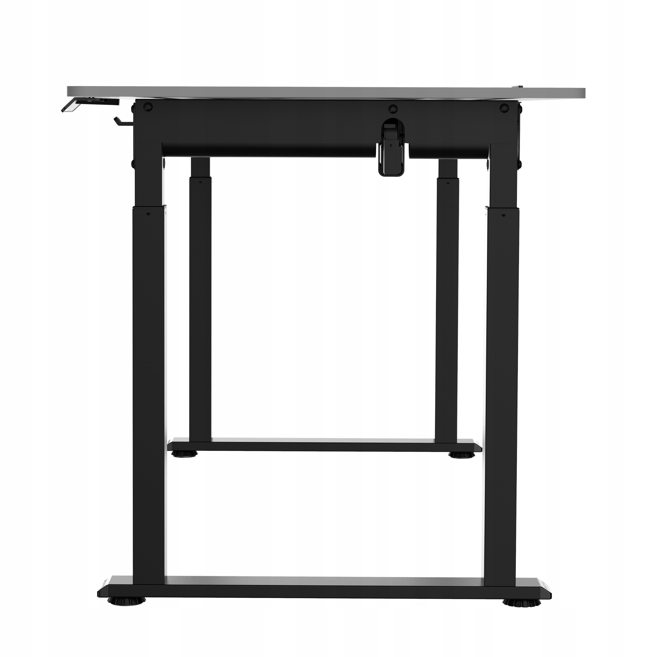 DUŻE BIURKO ELEKTRYCZNE REGULOWANE DLA GRACZA Białe / 2 SILNIKI 160x75 Wysokość mebla 116 cm