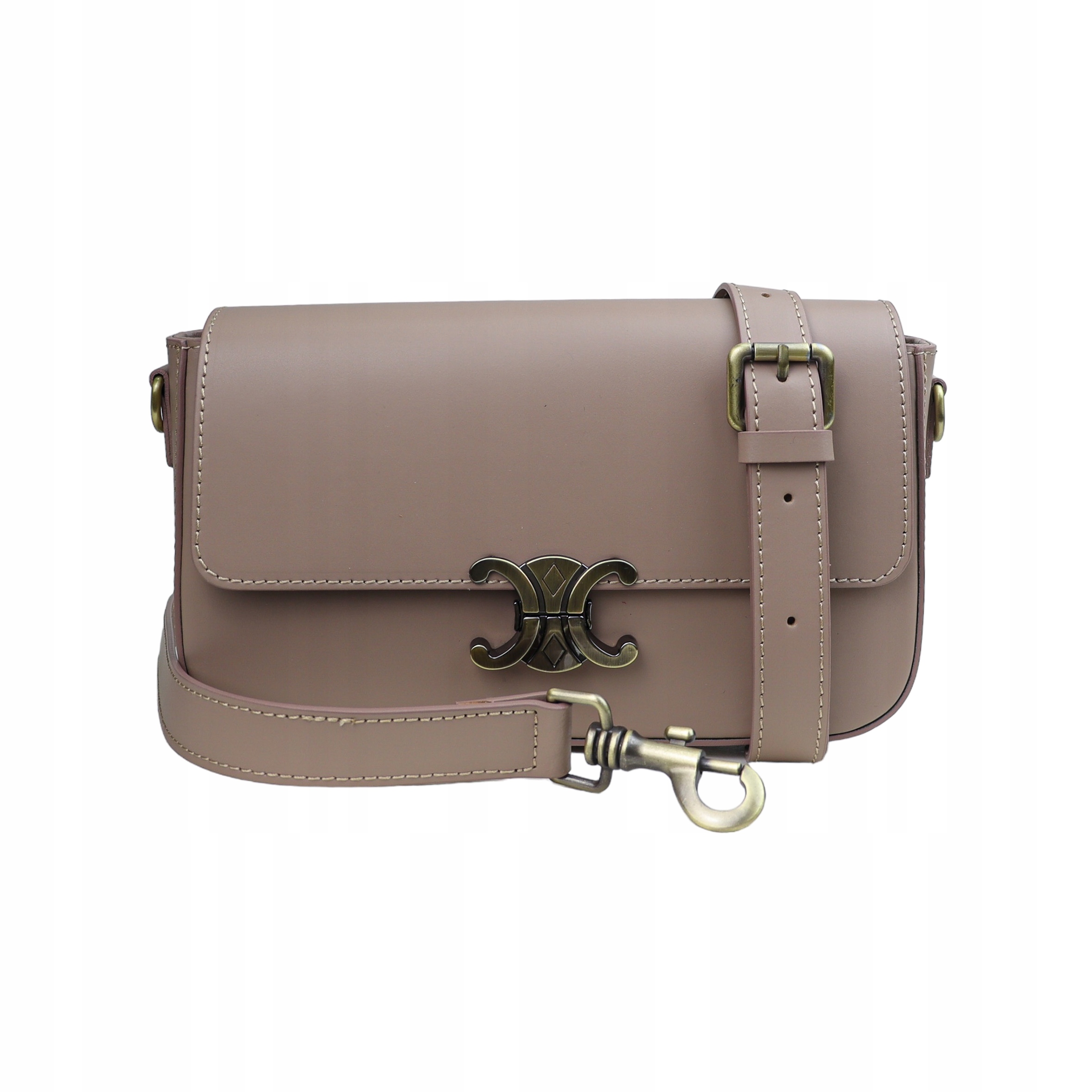 Dámská kabelka z přírodní kůže Morino Pudrová