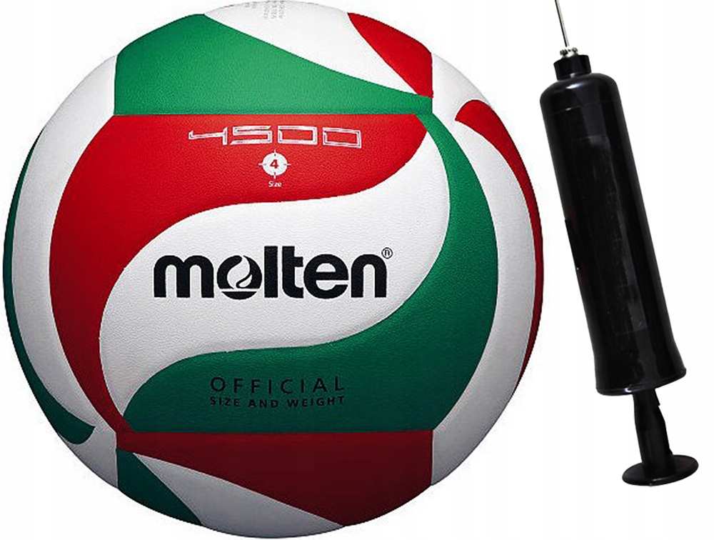 Piłka Siatkowa Do Siatkówki Halowa Fivb Markowa Molten r 4 V4M4500 Pompka