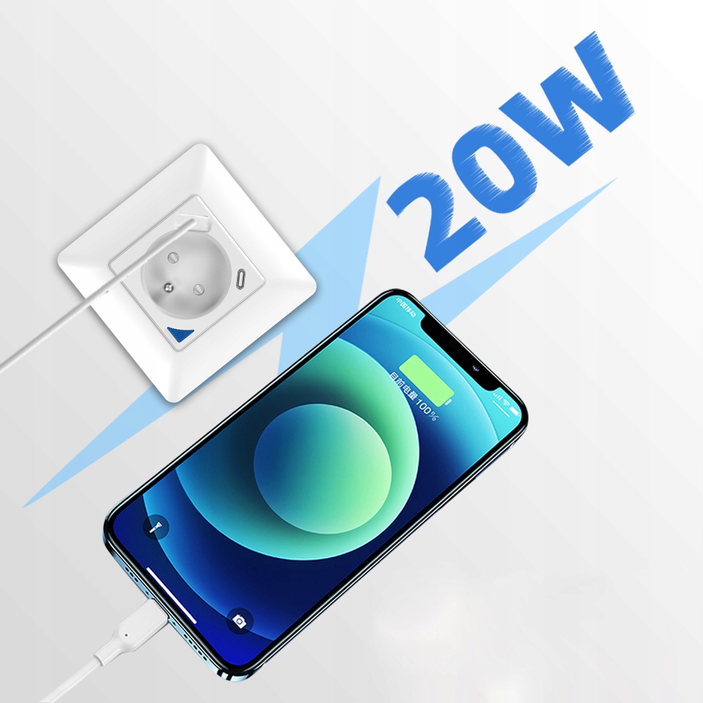 PSMART Gniazdo pomiar USB białe RM ZigBee TUYA Marka inny