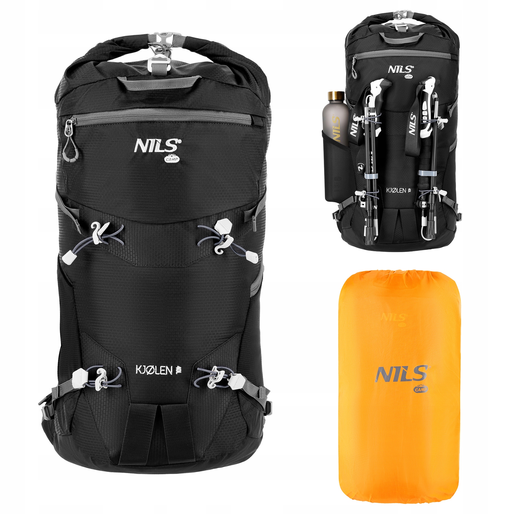Batoh Černý Kjolen 40 L Nils Camp NC1938