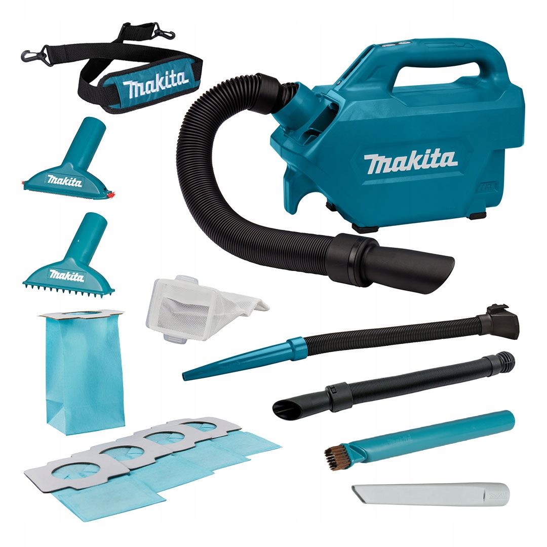 Odkurzacz samochodowy akumulatorowy Makita DCL184Z Lxt 18V 0,5l Body akces.