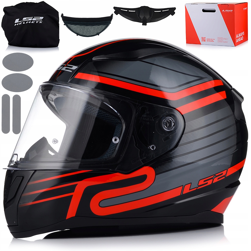 Motocyklová Prilba LS2 FF353 Rapid II Circuit Red System Pinlock Ecer 22.06