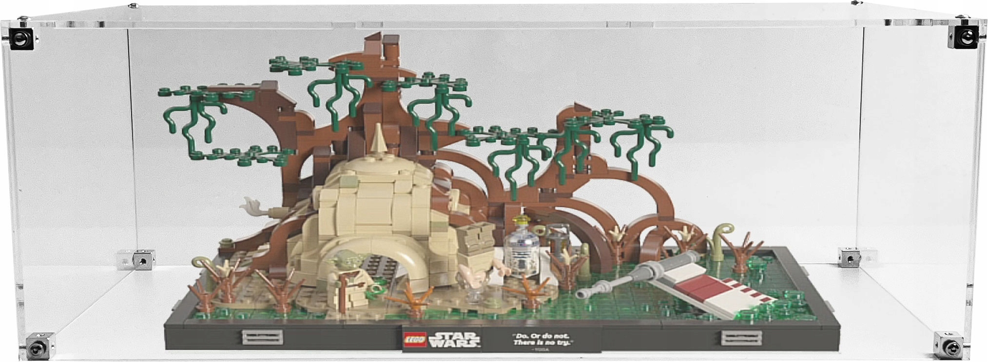 Vitrína Drewlandia pro stavebnici Lego 75330 Diorama: Výcvik Jediů na Dagobah