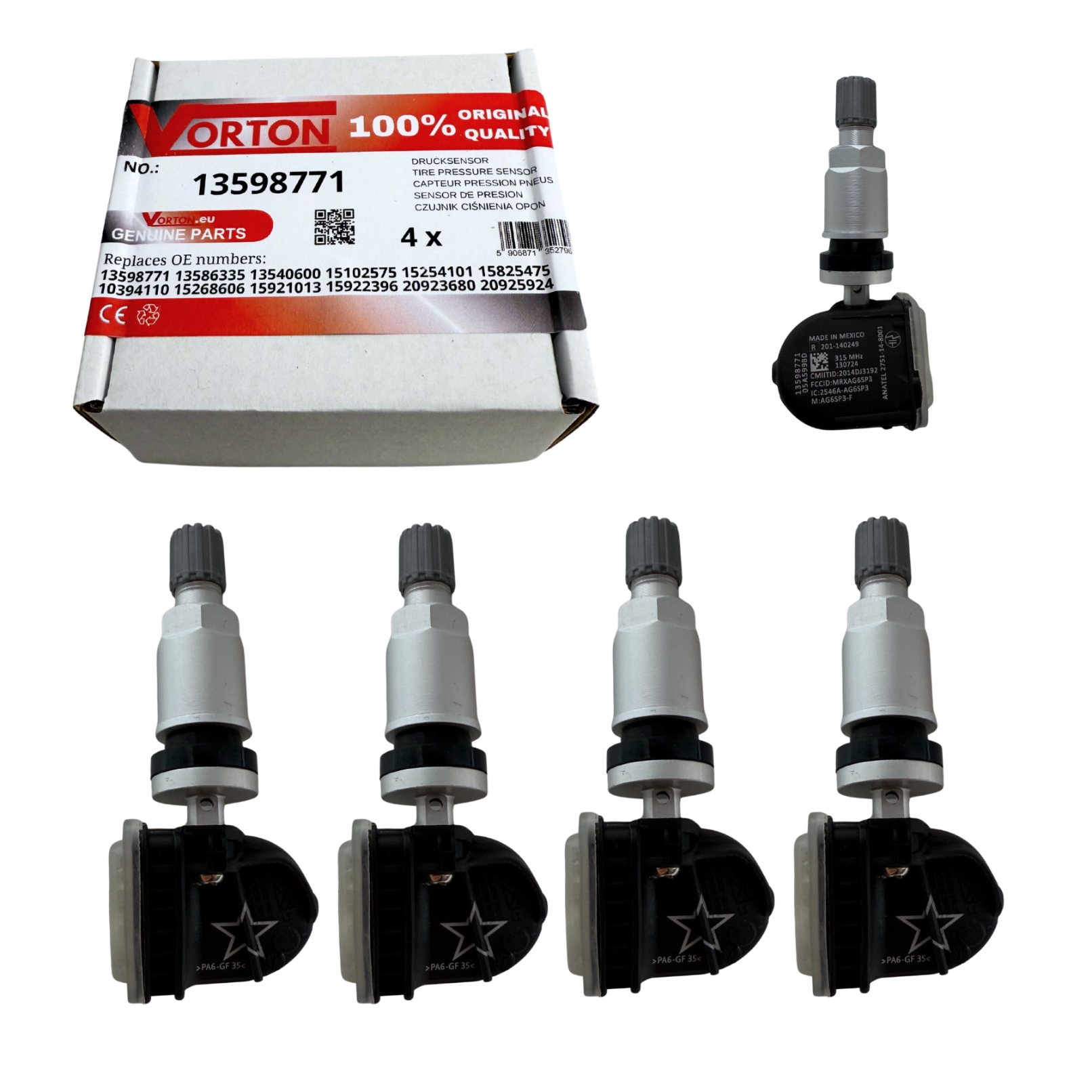 Senzory Tlaku Vzduchu Pneumatík Tpms Gmc Pontiac Chevrolet Aveo