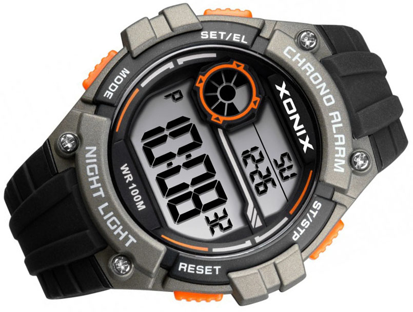 Zegarek Męski XONIX LCD - 100 Międzyczasów Stopera