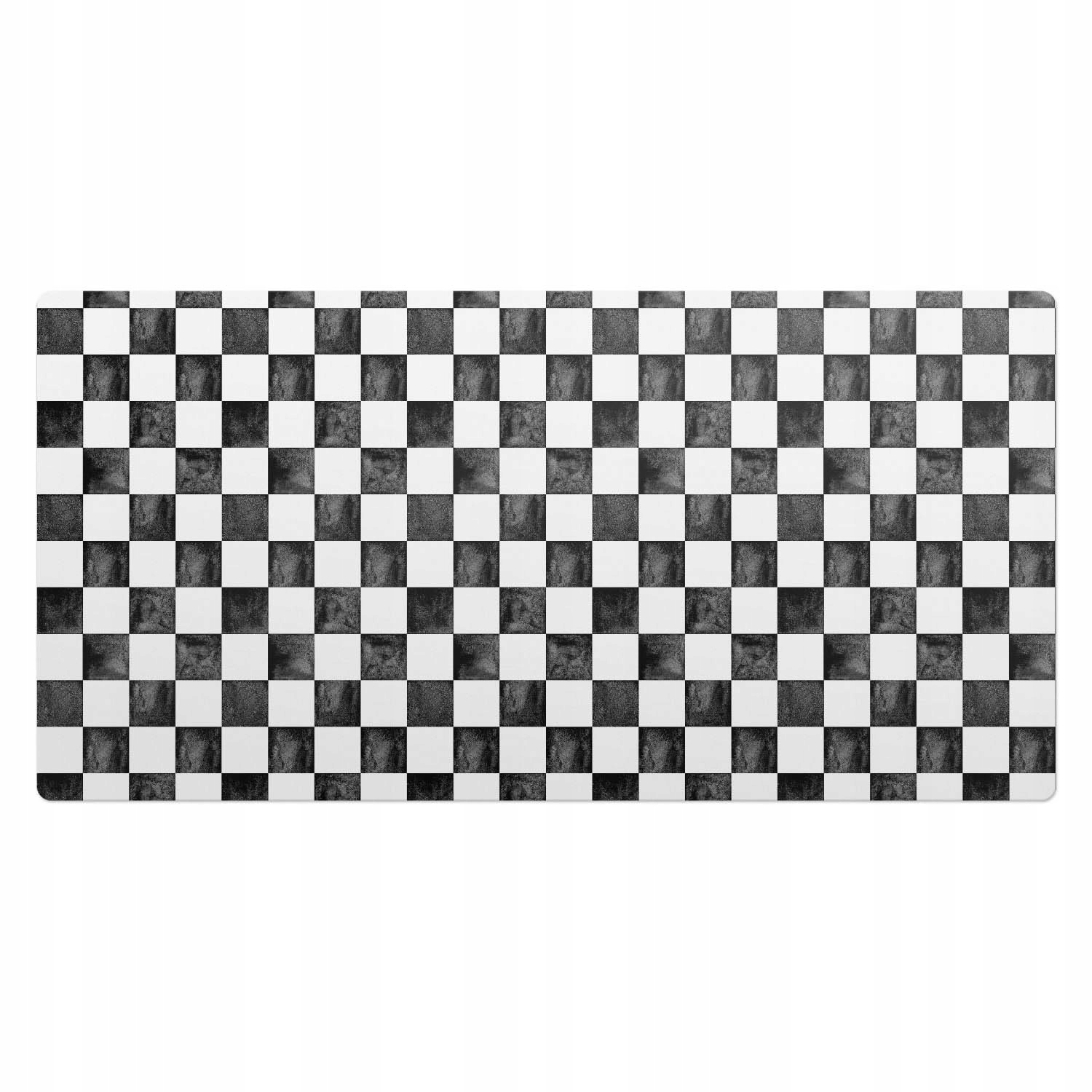 Protiskluzová vinylová dekorativní podložka Oldschoolová šachovnice 100 x 50 cm