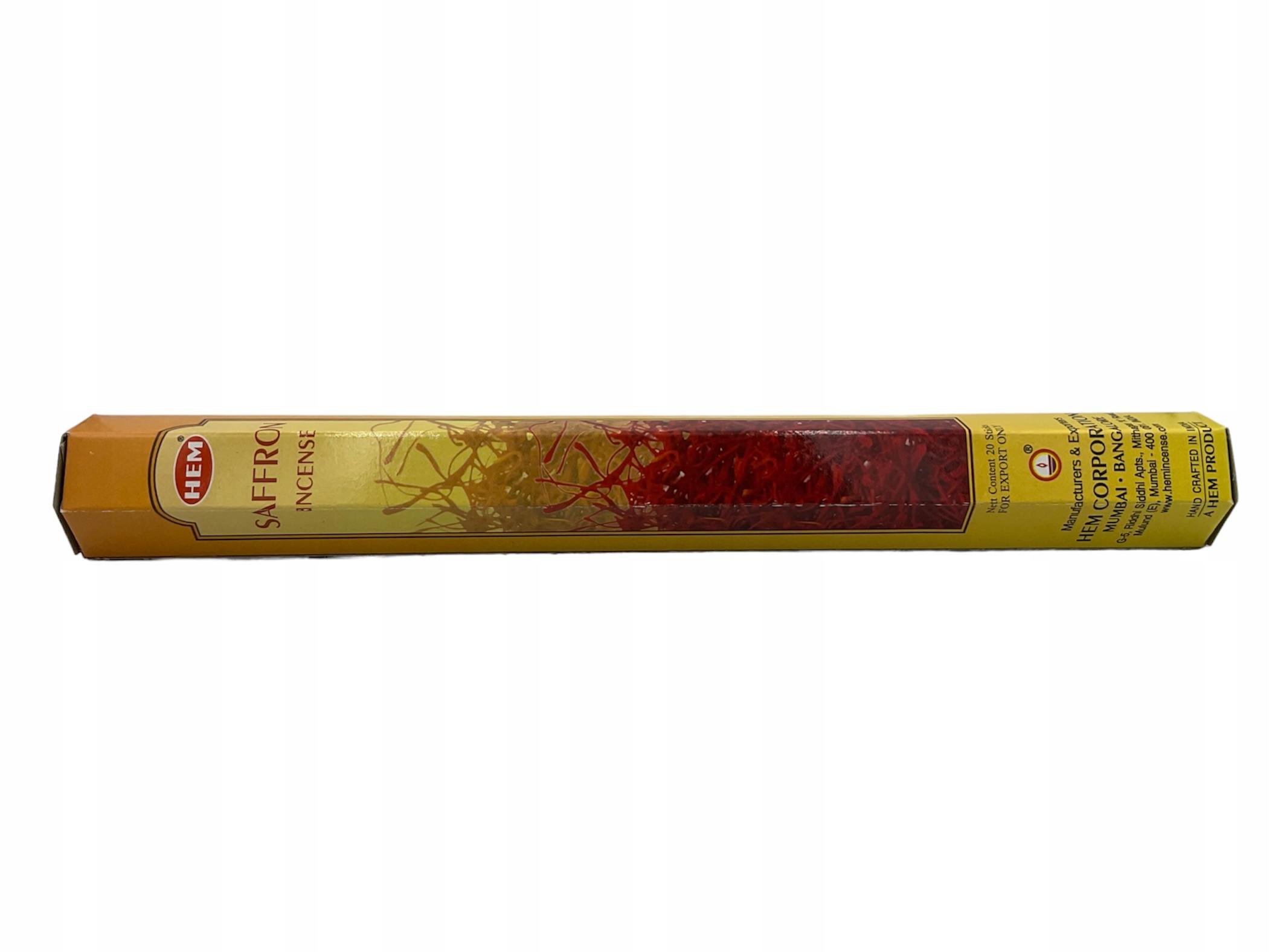 

Kadzidełka zapachowe Saffron Szafran 20szt Hem