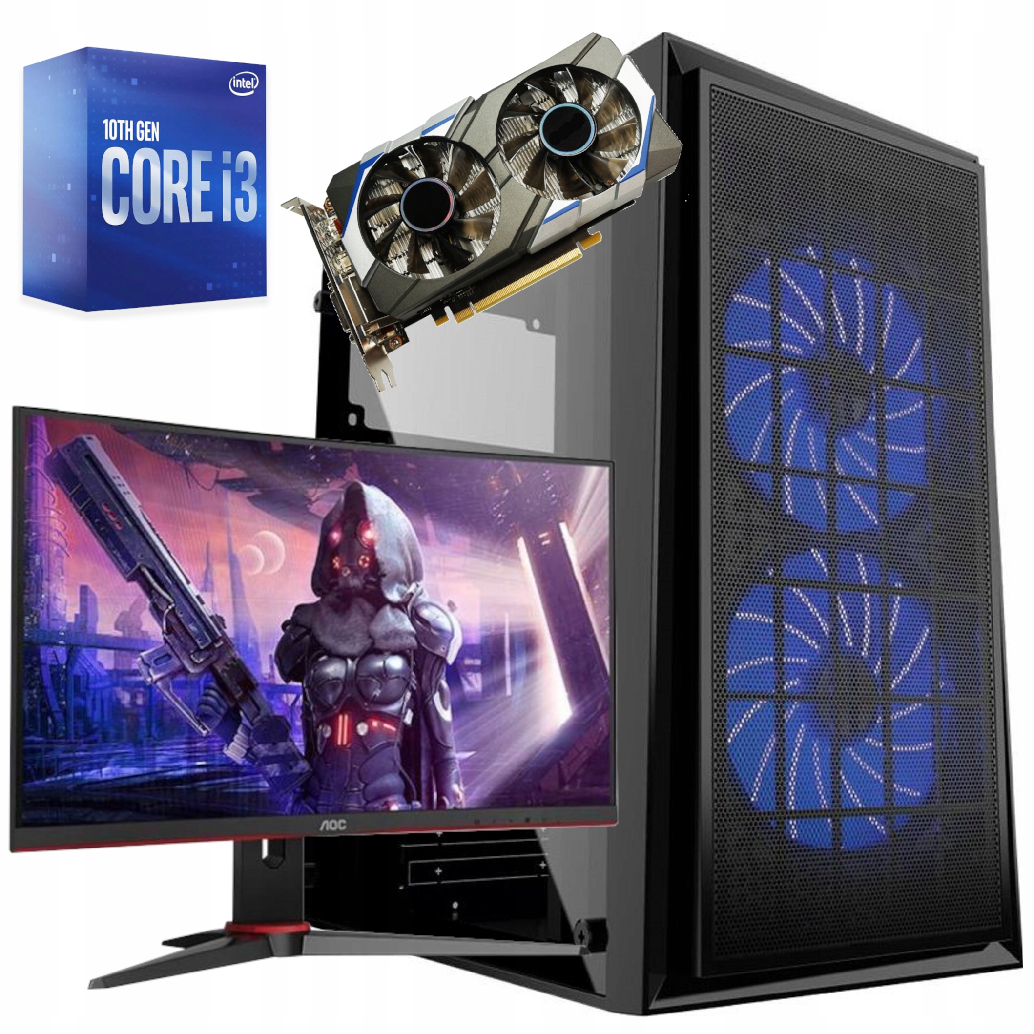 Herní Set i3 Gtx 6GB 8GB 120SSD 22"