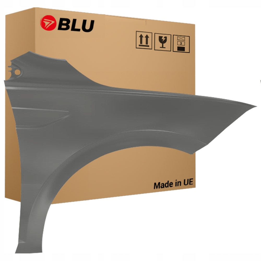 Blu Blatník Vw Polo Aw VI 6 LA7N pravý stříbrný 17- přední KalksteinGrau