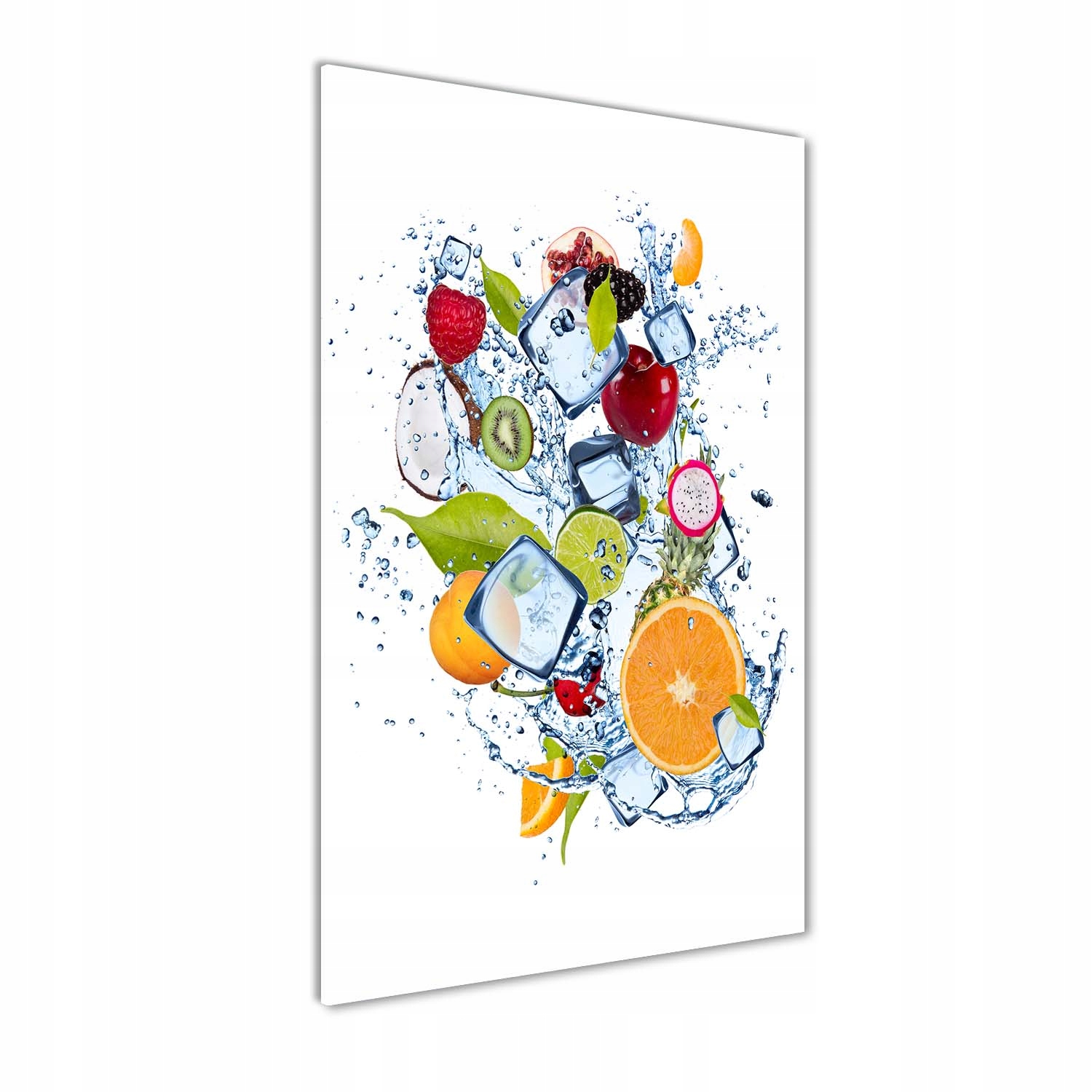 

Nowoczesny fotoobraz akrylowy Owoce i lód 60x120cm