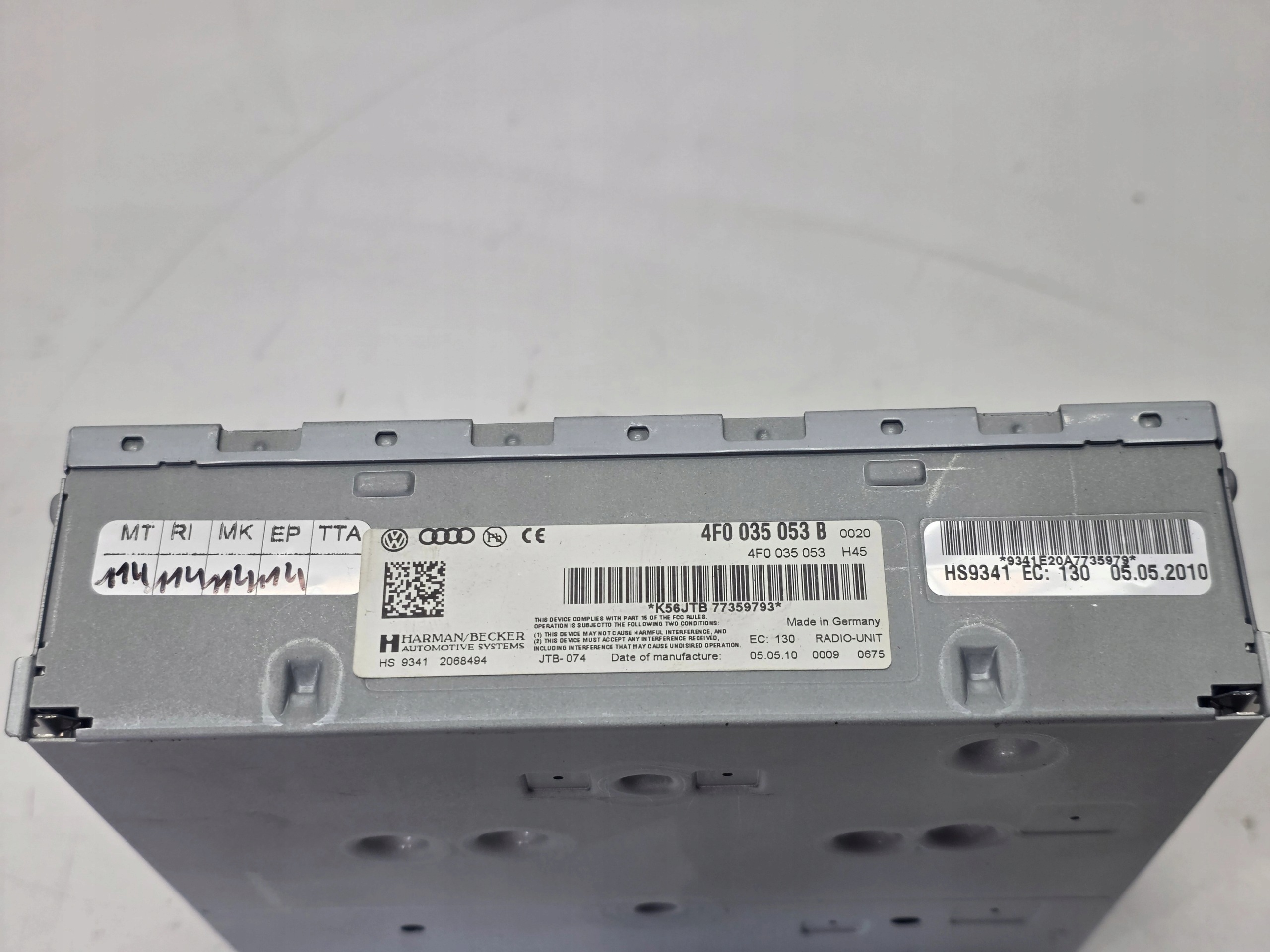 TUNER della radio modulo RADIA AUDI A4 A5 A6 4F0035053B Originale