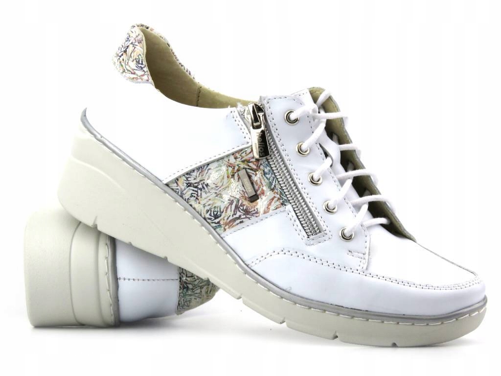 PÓŁBUTY DAMSKIE HELIOS 406 SPORTOWE SKÓRZANE BUTY