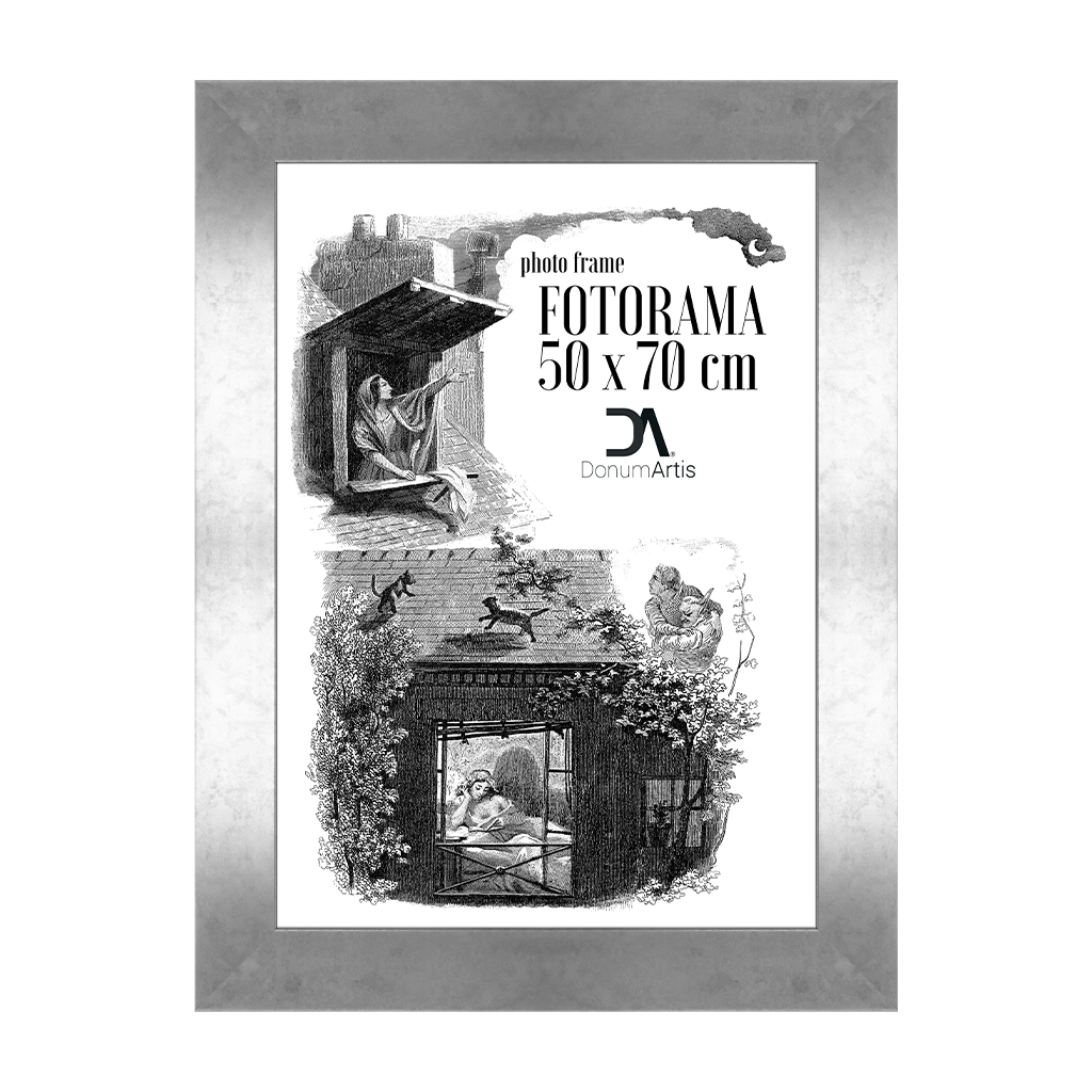 Fotorama Simple kus 50x70 cm antická stříbrná