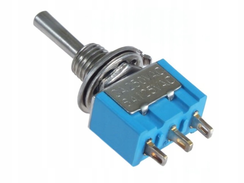 

Przełącznik dzwigniowy 3-pin 2-poz On-on 3A 250VAC