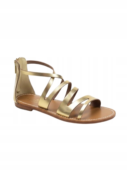 Les Bagatelles Zlatá Kožená Klasika Gladiátorky Ploché 37 3DA