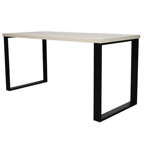 INDUSTRIALNE BIURKO LOFTOWE NEPTUN DĄB HALIFAX BIAŁY 120X68