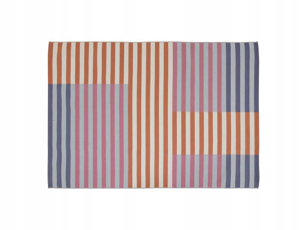 Vonkajší koberec na terasu, pruhovaný vzor, ​​230 x 160 cm