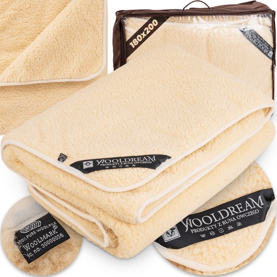 Vlnená Prikrývka 100 % Vlna Merynos Austrálska Antialergická 180x200