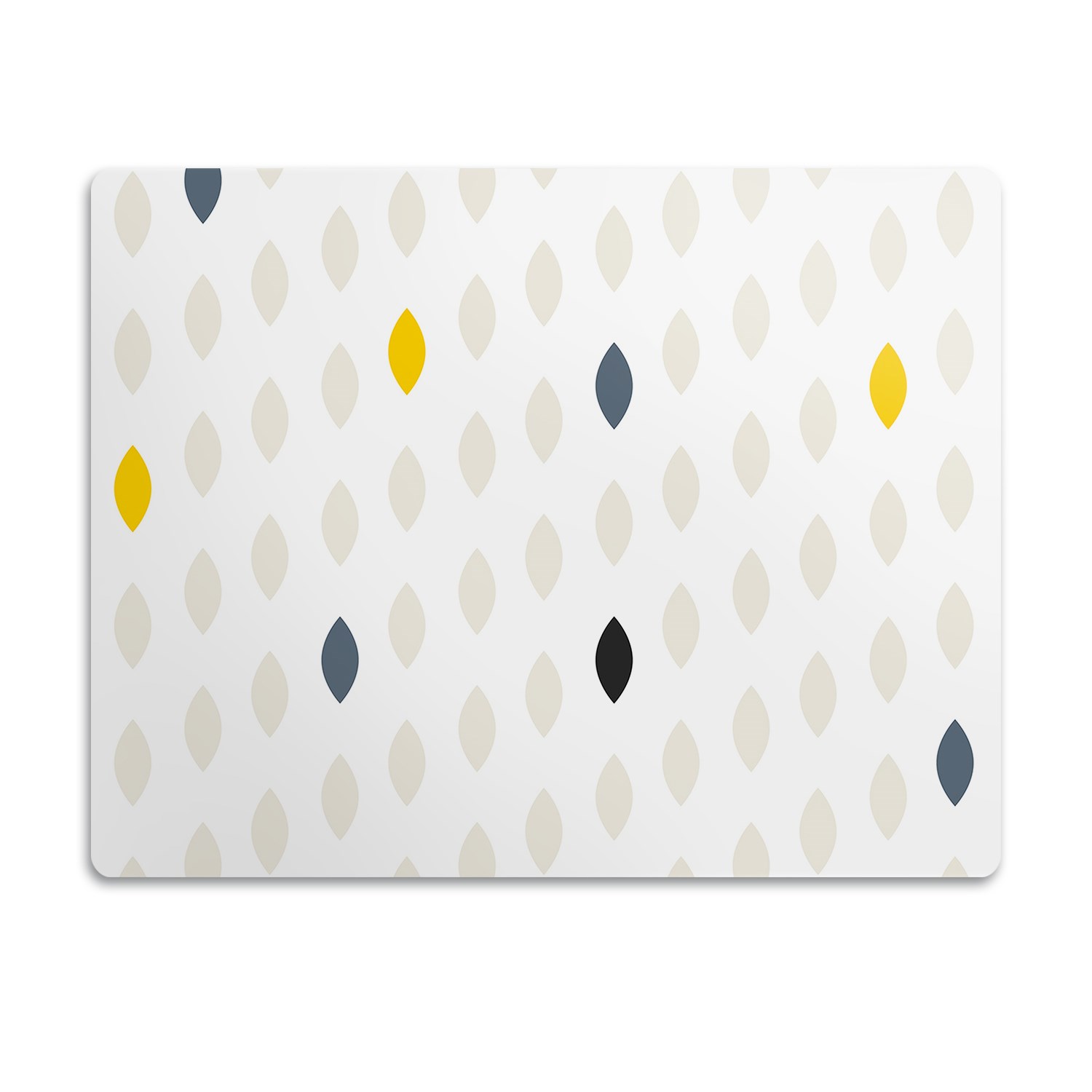 Levně Voděodolná podložka pod misku Béžový vzor 90x60 cm