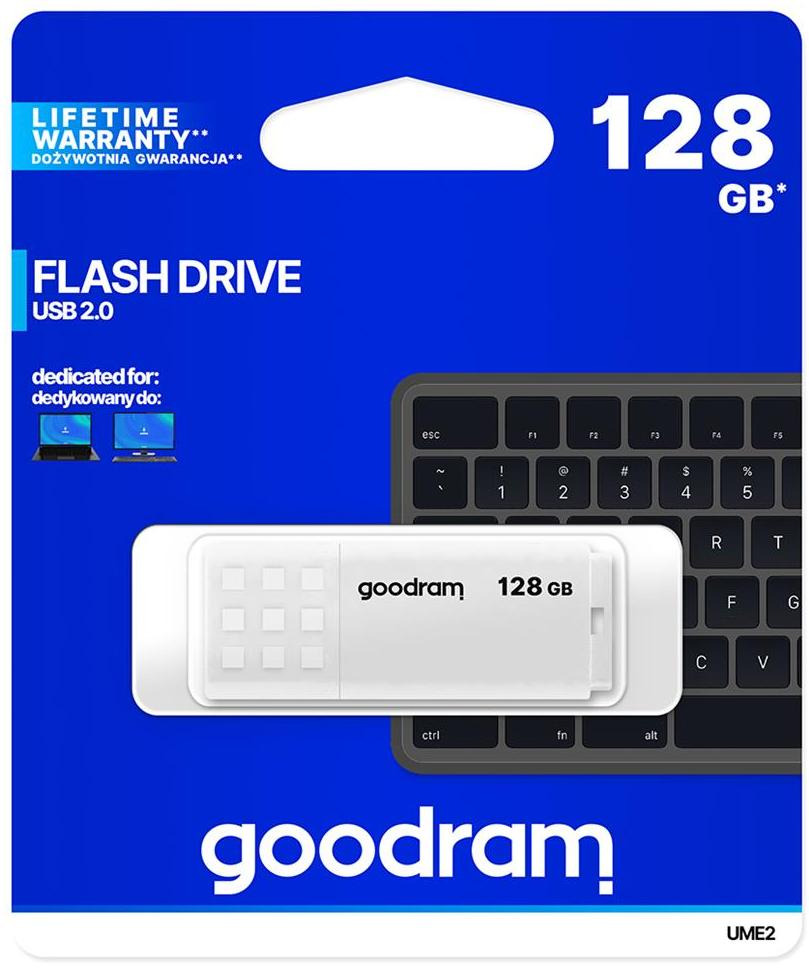 Pendrive GOODRAM UME2 128GB Kolor biały