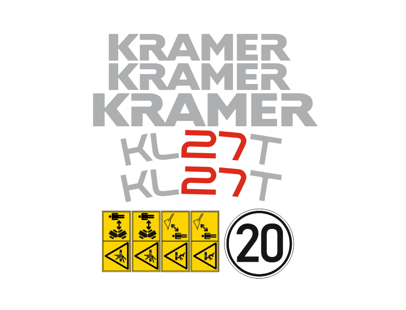 Samolepky s nálepkou Kramer KL27T