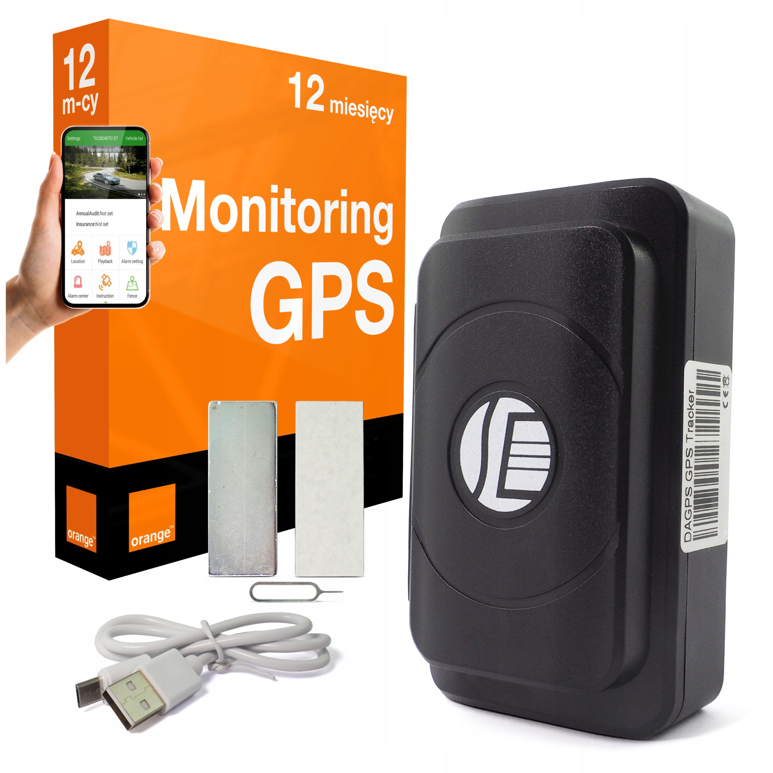 Gps lokátor do auta TK202 Magnet Batéria 6400 mAh Sim karta 12 mesiacov