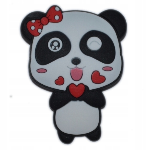 

Przypinka do butów Duża - Panda serduszko - XL22
