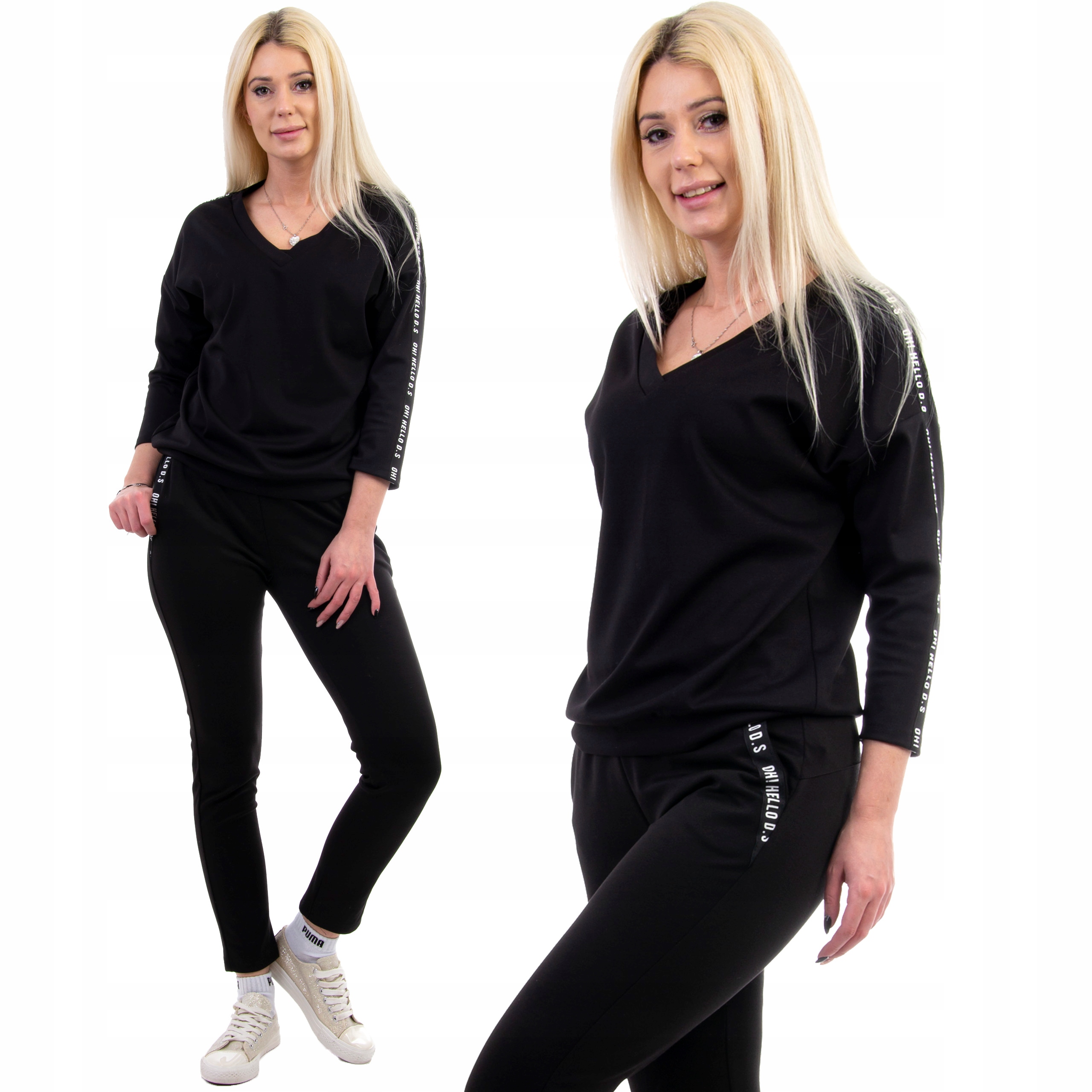 

Z188 Dres Z Lampasem W Serek Czarny r 36