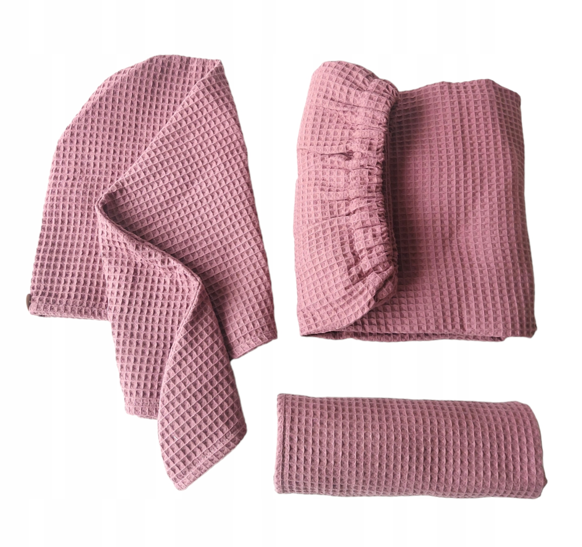 Dámská Sada Pareo Ručník Turban Do Sauny Bavlna 100% Starorůžová L