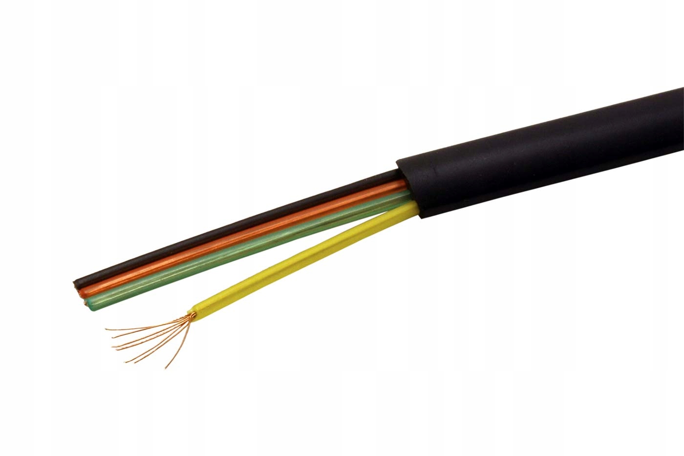 Goobay Kabel telefonní 4 žíly, černý, 100% měď, 100m, AWG30