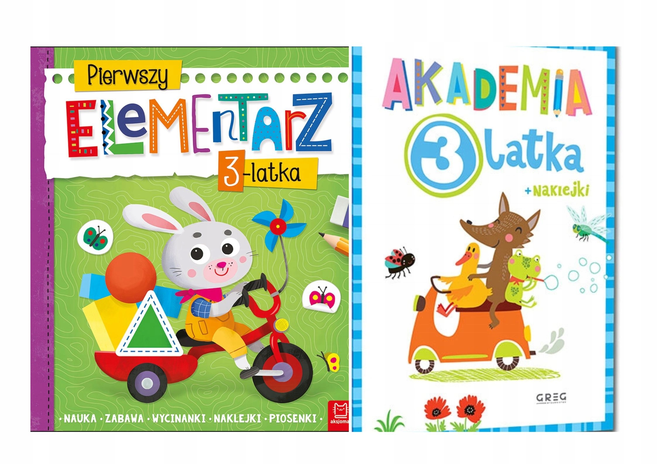

Elementarz i ćwiczenia dla 3-latka Zestaw naklejki